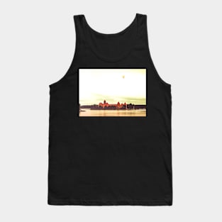 Yellow air balloon over red Castle Tank Top